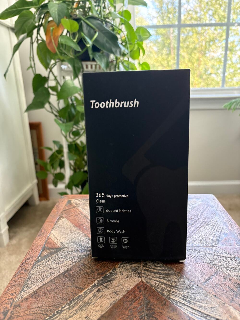 Cemobene Black Adults & Teens Sonic Wireless Electric Toothbrush